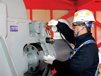 고하중용 안전 제동장치