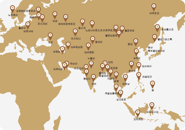 해외 파트너 지도